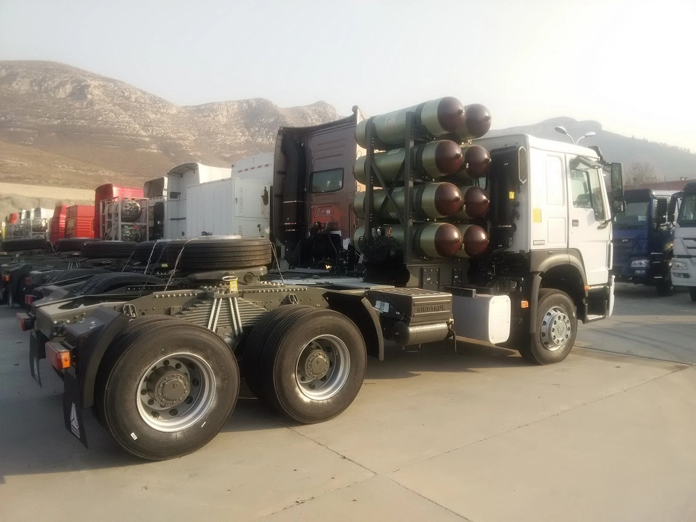 Good Quality HOWO 6X4 CNG Tractor Tuck, 420HP Ng Tractor Head