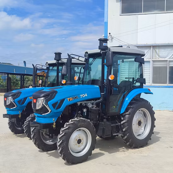 Сельскохозяйственная техника Многоцелевой компактный мини-трактор 50HP 60HP 70HP 4WD Сельскохозяйственные тракторы