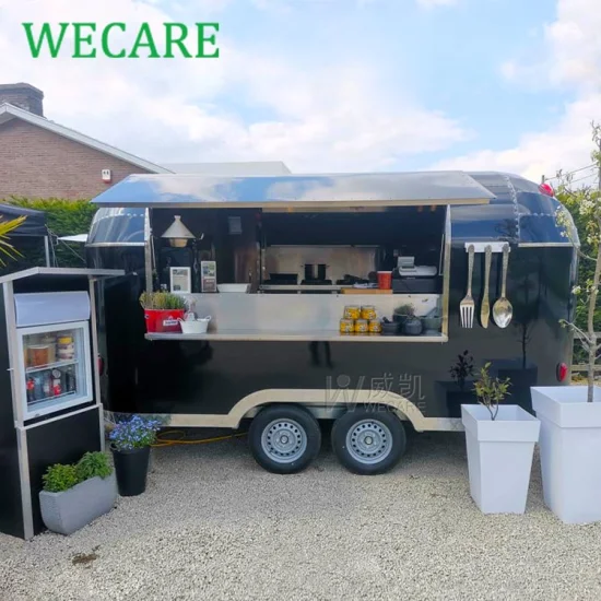 Прицеп для закусок Wecare, прицеп для передвижного вагона-ресторана, тележка для уличной еды, фургон для еды с EEC
