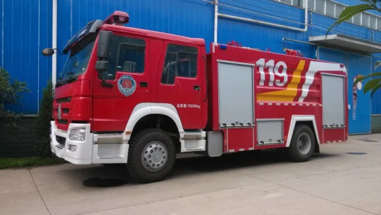 8-тонная аварийно-спасательная пожарная машина Sinotruk HOWO Jy80 с оригинальной электрической лебедкой чемпиона США N16800xf