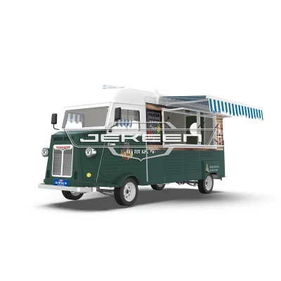 Электрический фургон с едой Jekeen с фаст-фудом и автоматом для закусок Barton